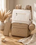 On-the-Go Travel Bundle - Nomad Nappy Backpack, Bottle Warmer, TravelNest Pillow