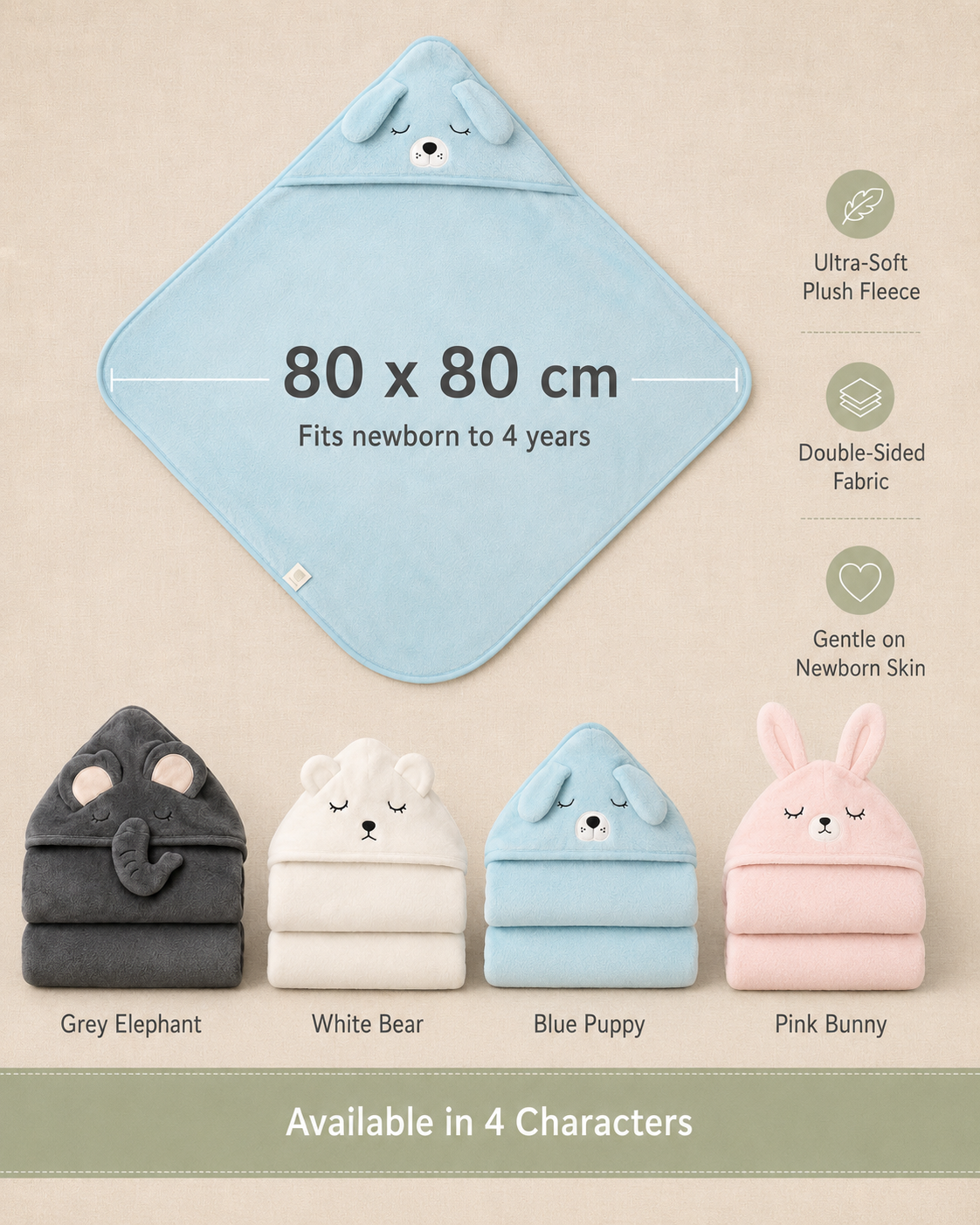 CuddleHood Towel Set of 2