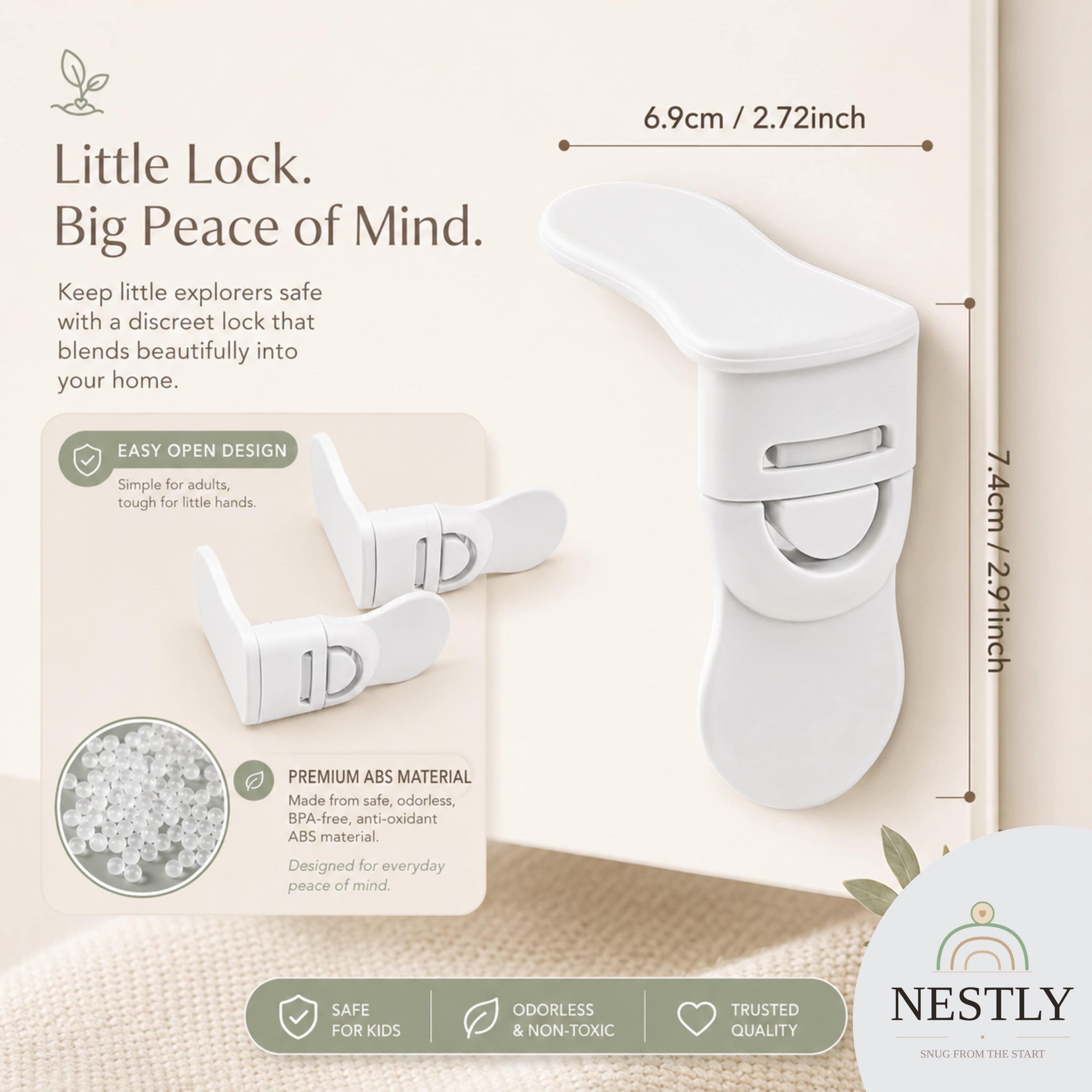 LittleLatch Safety Locks (Set of 4)