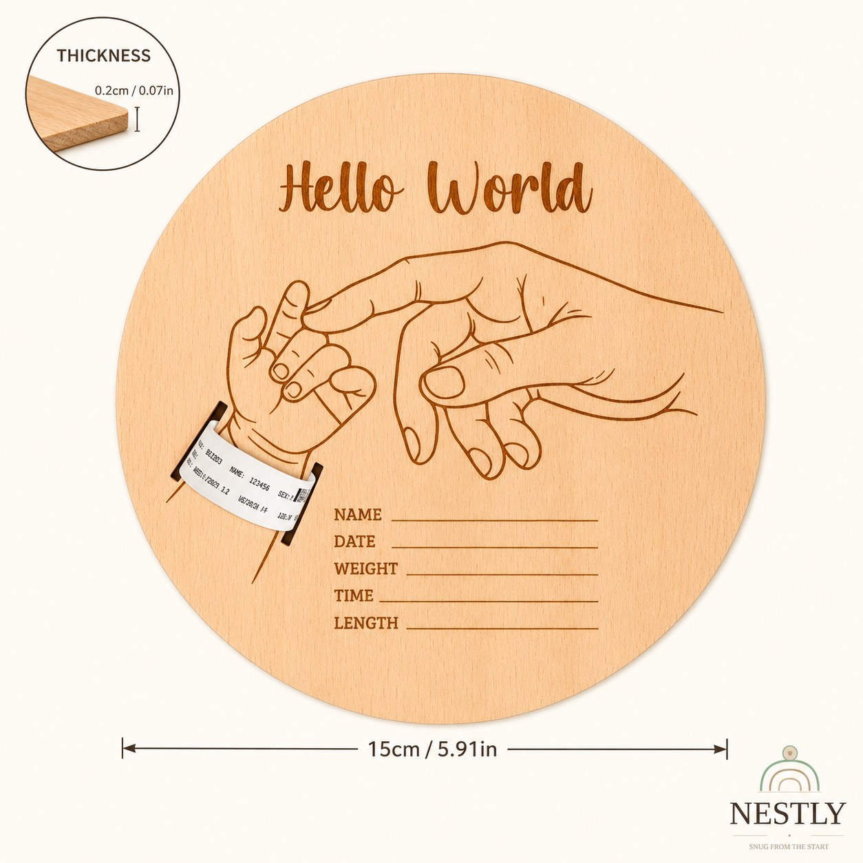 Hello World Plaque